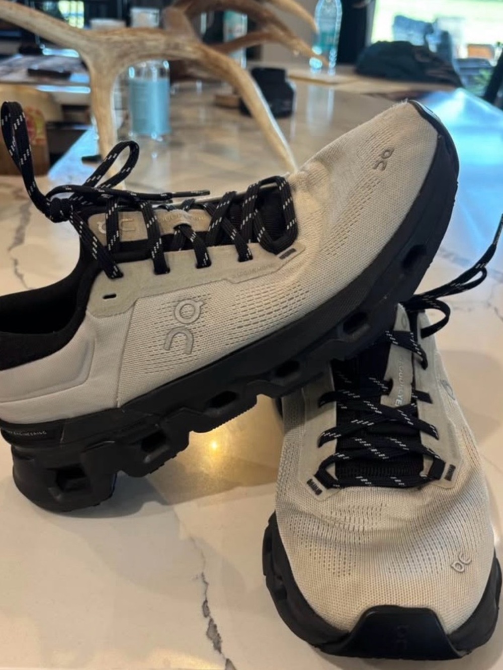 On Cloud Athletic Shoes for Men - Light Gray/Black
